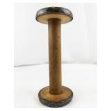 Vintage Wooden Spool with Metal Edges