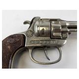 Vintage Leather Gun Holster Belt with Hubley Cowboy Cap Gun