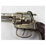 Vintage Leather Gun Holster Belt with Hubley Cowboy Cap Gun