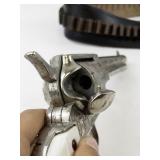 Nichols Stallion 45  MKII Toy Cap Gun with Leather Holster Belt