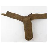 Vintage Kilgore Metal Toy Gun with Leather Holster and Belt