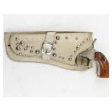 Vintage Pioneer Cap Gun Revolver with Leather Holster