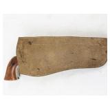 Vintage Pioneer Cap Gun Revolver with Leather Holster