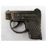 Vintage National Cast Iron Toy Cap Gun with Textured Grip