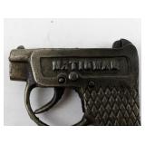 Vintage National Cast Iron Toy Cap Gun with Textured Grip