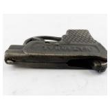 Vintage National Cast Iron Toy Cap Gun with Textured Grip