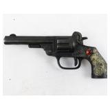 Vintage Kenton Western Cap Gun Revolver Toy with Decorative Handle