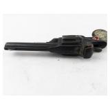 Vintage Kenton Western Cap Gun Revolver Toy with Decorative Handle