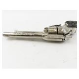 Wild Bill Hickok Nickel-Plated Cap Gun with Scroll Work