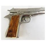 Vintage 1950s Hubley Automatic Cap Gun with Amber Handles