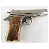 Vintage 1950s Hubley Automatic Cap Gun with Amber Handles