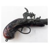 Vintage 3.5" Pirate Pistols Keychain Cap Gun