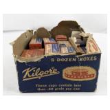 Set of 16 Vintage Kilgore and American West Cap Boxes