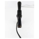 Vintage Metal Bicycle Hand Pump with Black Hose