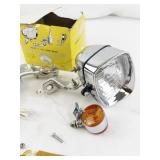 Vintage Deluxe 12 Volt Generator Lighting Set with Hardware for Bicycle