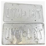 Pair of Minnesota License Plates - 761 NYU