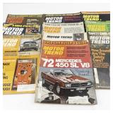 Group of 8 MOTOR TREND Car Magaziens.