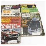 Group of 8 MOTOR TREND Car Magaziens.