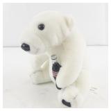 Vintage 1993 Coca Cola Polar Bear Plush with Coke Bottle