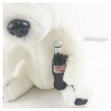Vintage 1993 Coca Cola Polar Bear Plush with Coke Bottle