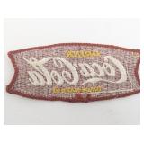 Rare Vintage Coca Cola Fishtail Embroidered Patch c1958-60s