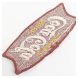 Rare Vintage Coca Cola Fishtail Embroidered Patch c1958-60s