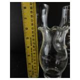 Collection of 3 Glass Hurricane Lamp Shades