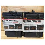 Lot of 2 - Tool Pouch Sets with Carabiner