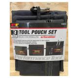 Lot of 2 - Tool Pouch Sets with Carabiner