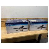 Westinghouse 7247600 Lot of 2 - , Sumter Brushed Nickel Flush Mount 52" Ceiling Fan with Light