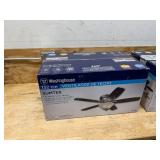 Westinghouse 7247600 Lot of 2 - , Sumter Brushed Nickel Flush Mount 52" Ceiling Fan with Light