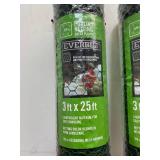 Lot of 2 - Everbilt 3/4 in. Mesh x 3 ft. x 25 ft. Green Plastic Poultry Fence