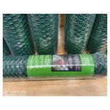 Lot of 9 - Everbilt 3/4 in. Mesh x 3 ft. x 25 ft. Green Plastic Poultry Fence