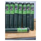 Lot of 9 - Everbilt 3/4 in. Mesh x 3 ft. x 25 ft. Green Plastic Poultry Fence