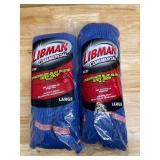 Lot of 2 - Large Blue Polyester Blend Looped-End Libman® Wet Mop Head