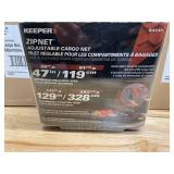 Lot of 6 - Keeper - 36” x 47” Adjustable Cargo ZipNet - Fully Adjustable and Expands to Maximum Stretched Size of 111” x 129”
