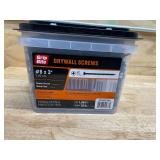 Grip Rite #8 x 3" Phillips Bugle Head Drywall Screws, Coarse Thread (25 lb/Bucket) #3CDWS25BK