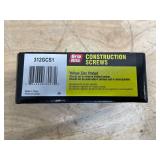 Lot of 3 -Grip-Rite 312GCS1 Construction Screw, #10 Thread, 3-1/2 in L, Coarse Thread,