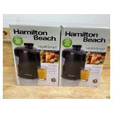 Lot of 2 - Hamilton Beach HealthSmart Juicer Machine