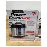 Lot of 2 - PowerXL - Quick Pot 6qt Digital Pressure Cooker - Black/Stainless Steel