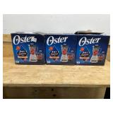 Lot of 3 - Oster Duralast Classic 2-in-1 6 Cup Kitchen Blender and Chopper System in Silver