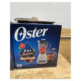 Lot of 3 - Oster Duralast Classic 2-in-1 6 Cup Kitchen Blender and Chopper System in Silver