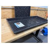 trafficMASTER Lot of 2 - 17in x 35in rubber boot tray