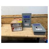 125A 4 Space, 8 circuit electrical box lot of 2
