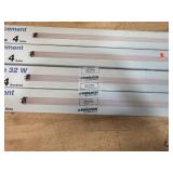 32W Equivalent Bright White T8 LED Tube Light Bulb Lot of 4