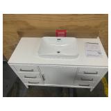 ALLEN + ROTH 48" Vanity with Top and Backsplash