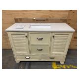 ALLEN+ROTH LEELAND 48" Vanity with Top and Backsplash
