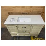 ALLEN+ROTH LEELAND 48" Vanity with Top and Backsplash