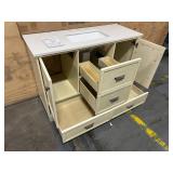 ALLEN+ROTH LEELAND 48" Vanity with Top and Backsplash
