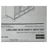 ALLEN+ROTH LEELAND 48" Vanity with Top and Backsplash